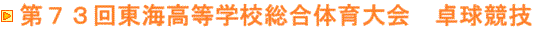 第７３回東海総体